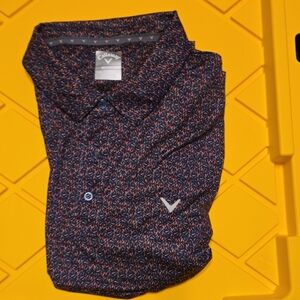 NWOT Callaway Men's Performance Patterned Stretch Polo